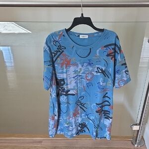 YMC Blue Artistic Tee